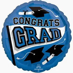 18" Congrats Grad Pennant Foil Balloon - *Multiple Colors